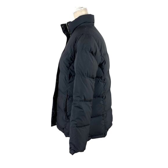 LL Bean Black and Pink Puffer Feather Down Puffer Full Zip Ski Winter Jacket M - Picture 8 of 15